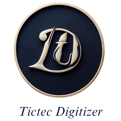 Embroidery digitizing logo